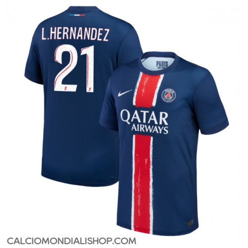 Maglie da calcio Paris Saint-Germain Lucas Hernandez #21 Prima Maglia 2024-25 Manica Corta